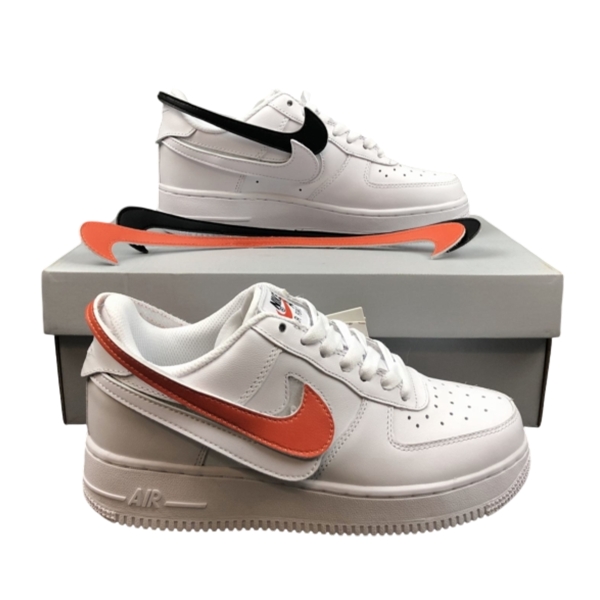 Nike Air Force 1 со сменными свушами Orange White Black